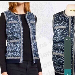 Tory Burch goose down quilted vest size 8(med)